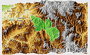 Political 3D Map of Catamayo, physical outside