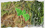 Political 3D Map of Catamayo, satellite outside