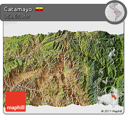 Satellite 3D Map of Catamayo