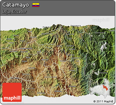 Satellite 3D Map of Catamayo