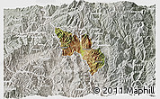 Satellite 3D Map of Catamayo, lighten, semi-desaturated