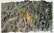 Satellite 3D Map of Catamayo, semi-desaturated