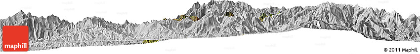 Satellite Horizon Map of Catamayo, lighten, desaturated