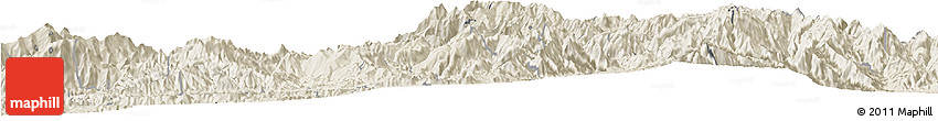 Shaded Relief Horizon Map of Catamayo