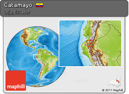 Physical Location Map of Catamayo