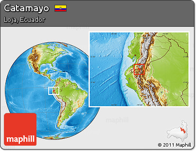 Physical Location Map of Catamayo