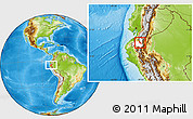 Physical Location Map of Catamayo, highlighted parent region