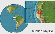 Satellite Location Map of Catamayo