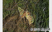 Satellite Map of Catamayo, darken