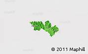 Political Panoramic Map of Catamayo, cropped outside