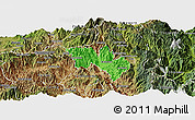 Political Panoramic Map of Catamayo, satellite outside