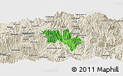 Political Panoramic Map of Catamayo, shaded relief outside