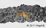 Satellite Panoramic Map of Catamayo, desaturated