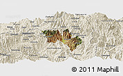 Satellite Panoramic Map of Catamayo, shaded relief outside
