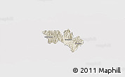 Shaded Relief Panoramic Map of Catamayo, cropped outside