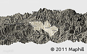Shaded Relief Panoramic Map of Catamayo, darken