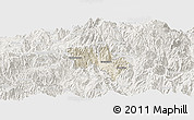 Shaded Relief Panoramic Map of Catamayo, lighten