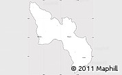 Silver Style Simple Map of Catamayo, cropped outside