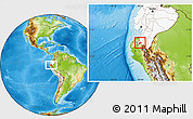 Physical Location Map of Celica, highlighted country
