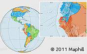 Political Location Map of Celica
