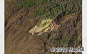 Satellite Map of Celica, darken