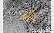 Satellite Map of Celica, desaturated