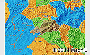 Satellite Map of Celica, political outside
