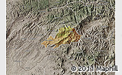 Satellite Map of Celica, semi-desaturated