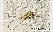 Satellite Map of Celica, shaded relief outside