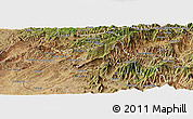 Satellite Panoramic Map of Celica