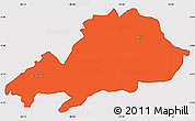 Political Simple Map of Celica, cropped outside