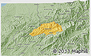 Savanna Style 3D Map of Puyango