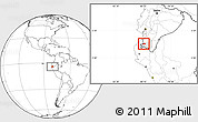 Blank Location Map of Puyango, highlighted parent region