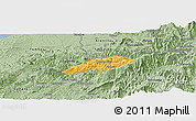 Savanna Style Panoramic Map of Puyango