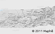Silver Style Panoramic Map of Puyango