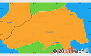 Political Simple Map of Puyango