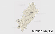 Shaded Relief 3D Map of Manabi, cropped outside