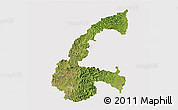 Satellite 3D Map of Chone, cropped outside
