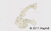 Shaded Relief 3D Map of Chone, cropped outside