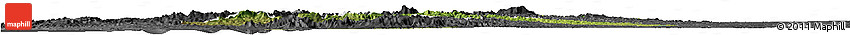 Satellite Horizon Map of Chone, darken, desaturated