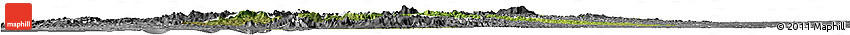 Satellite Horizon Map of Chone, desaturated