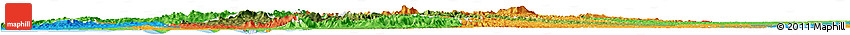 Satellite Horizon Map of Chone, political outside