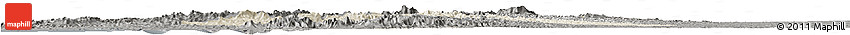 Shaded Relief Horizon Map of Chone, darken, semi-desaturated
