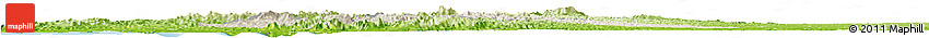 Shaded Relief Horizon Map of Chone, physical outside