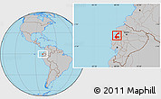 Gray Location Map of Chone