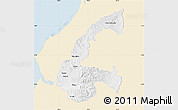 Classic Style Map of Chone, single color outside