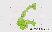 Physical Map of Chone, cropped outside