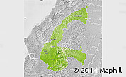 Physical Map of Chone, lighten, desaturated