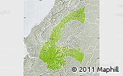 Physical Map of Chone, lighten, semi-desaturated