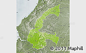 Physical Map of Chone, semi-desaturated